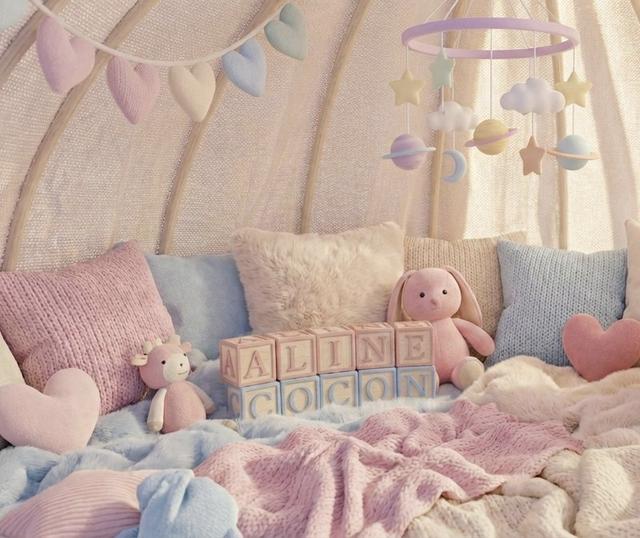 Garde d'enfants à domicile Guérande — enfant jouant dans un environnement sécurisé avec Aline Catrou